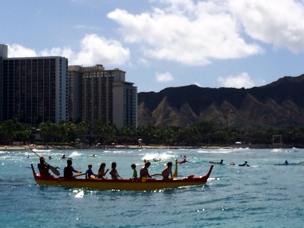 Hawaiian outrigger canoe malia