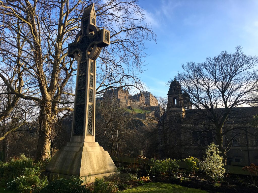 View of Edinburgh Castle from Princes Street