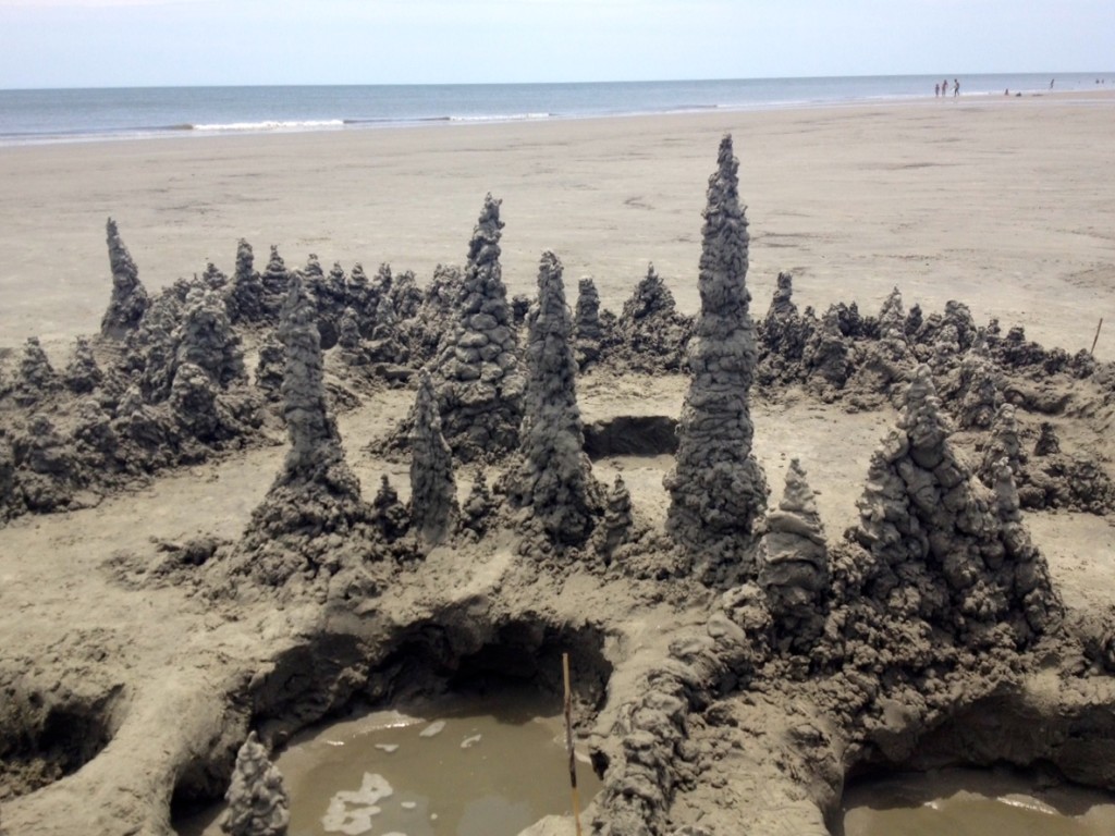 How to build drip sand castle